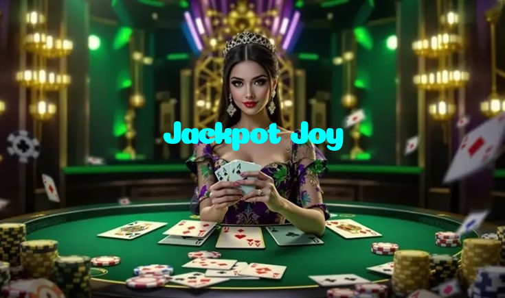 Jackpot Joy casino presented on mobile device in Pakistan with slots and live games